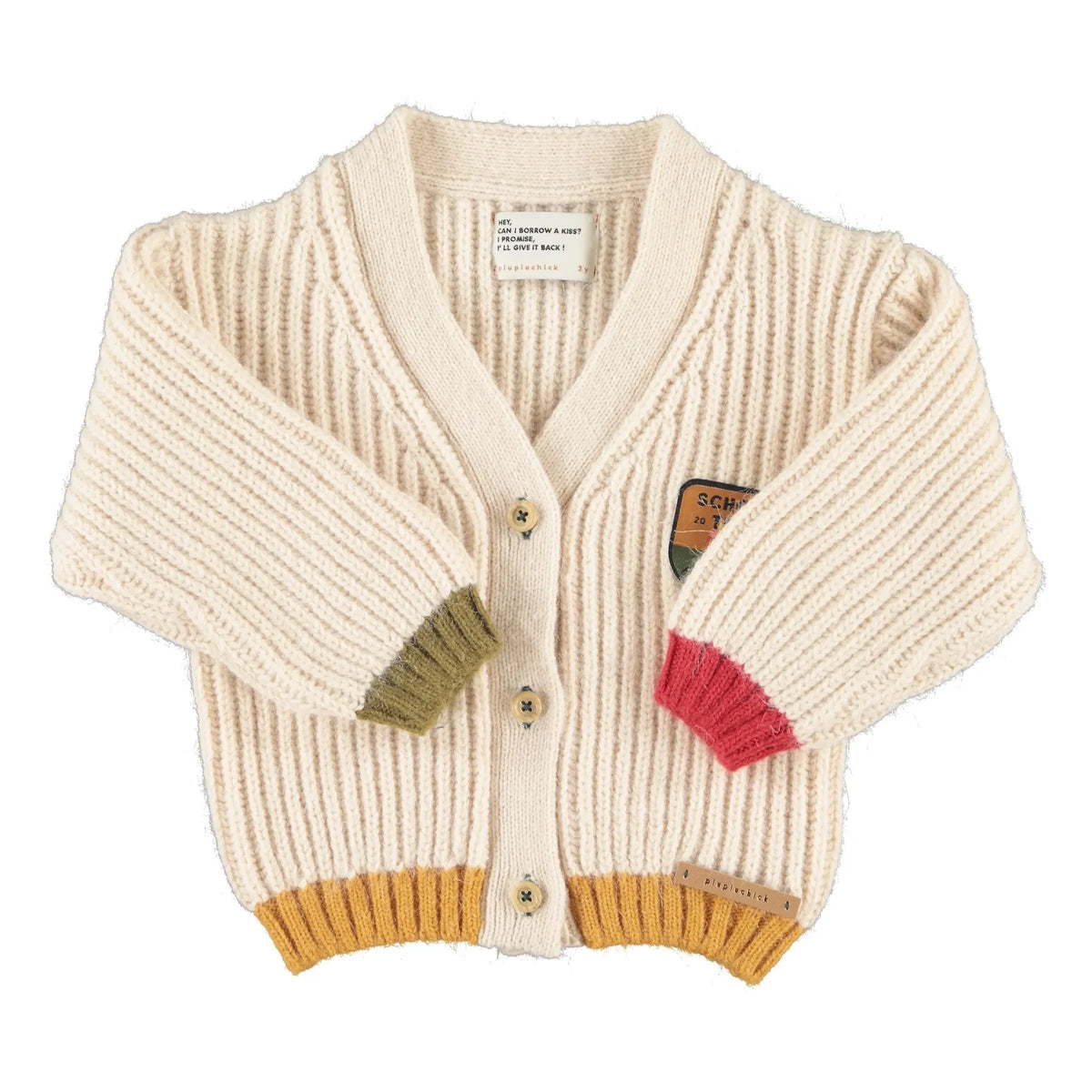 Piupiuchick - School Trip Cardigan | Ecru