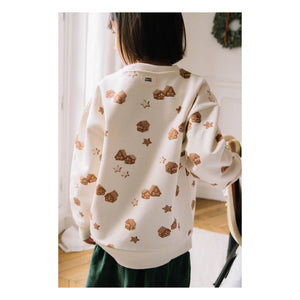 Studio Bohème - Noel Bear Sweatshirt Organic Cotton | Ecru