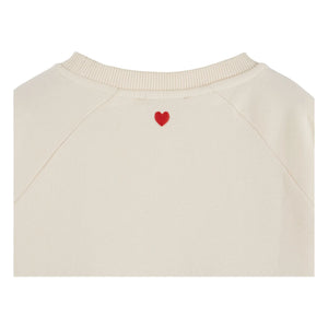 Emile et Ida - Cherry organic cotton sweatshirt | Ecru