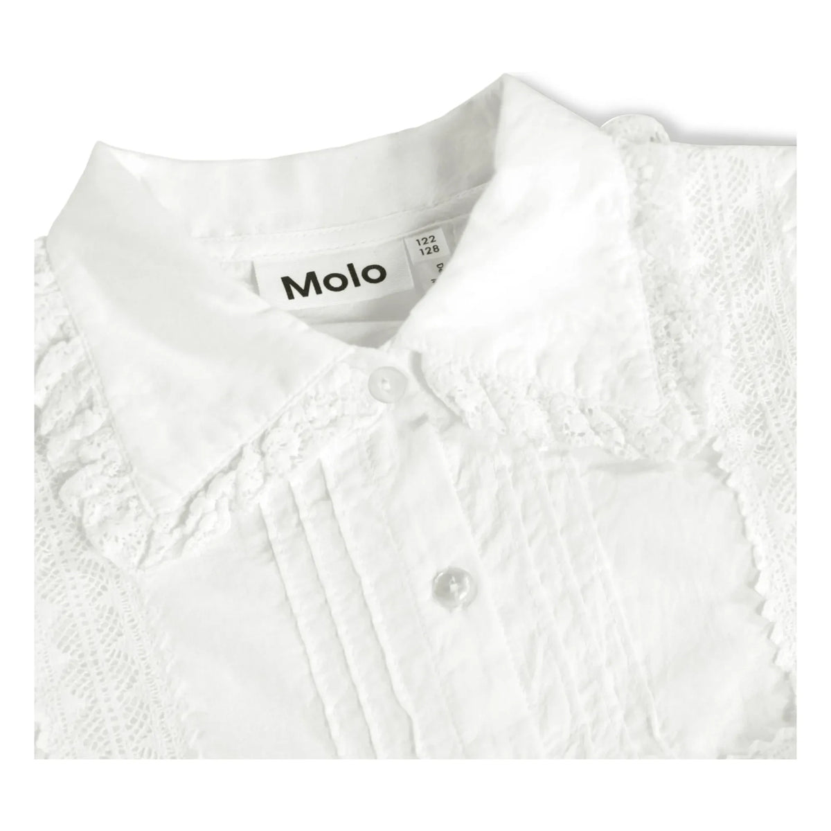Molo - Reece Organic Cotton Ruffled Blouse | White