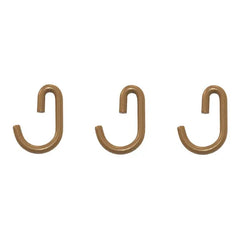 Gassien - 3-Piece Wall Hook Set | Brass