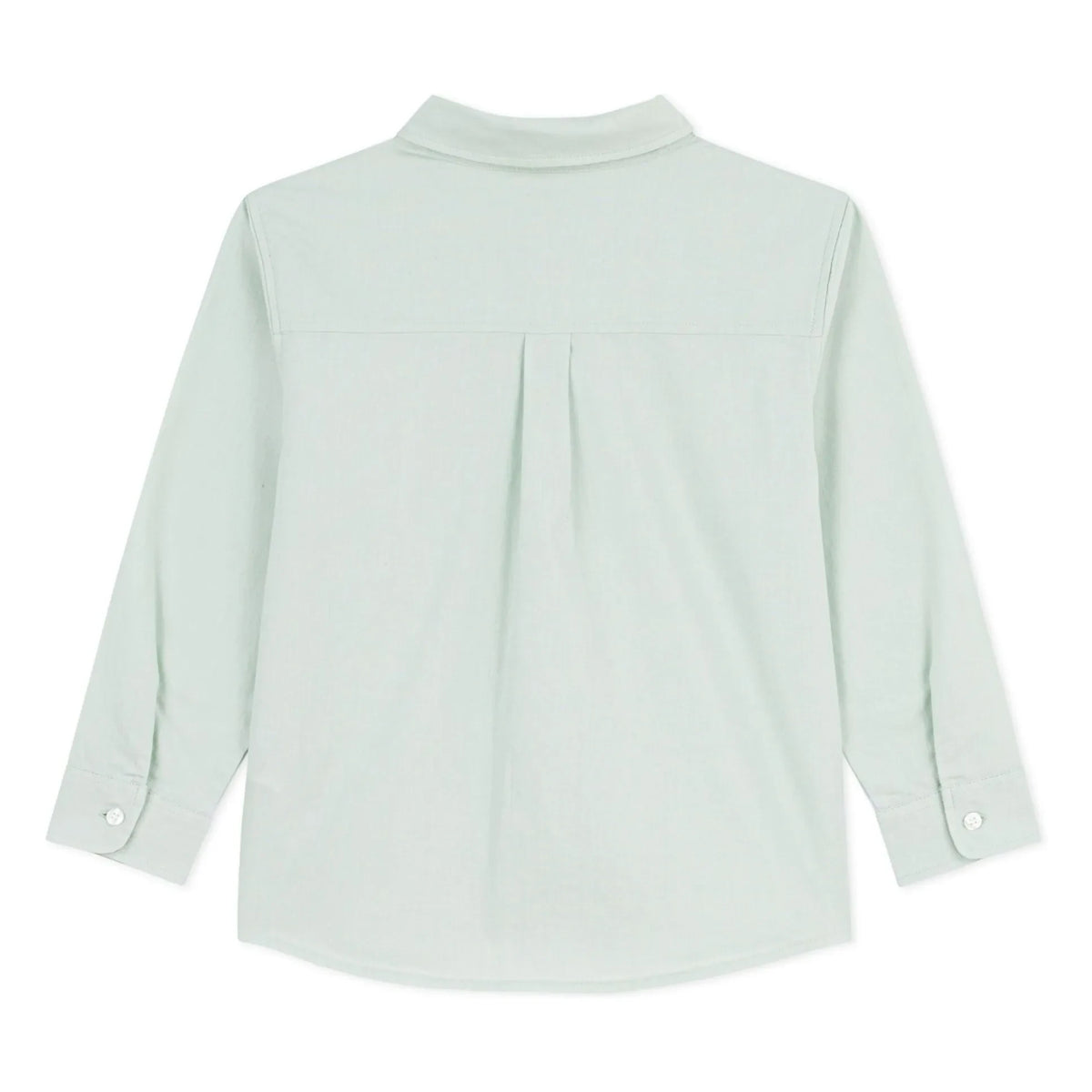 Petit Bateau - Sage | Plain Linen Shirt