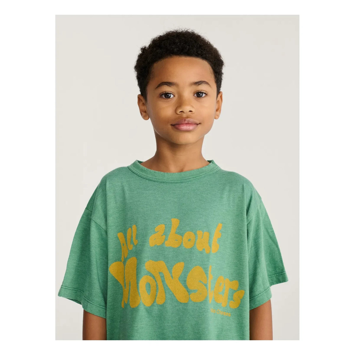 Bobo Choses - All About Monsters T-shirt | Recycled fibers | Green