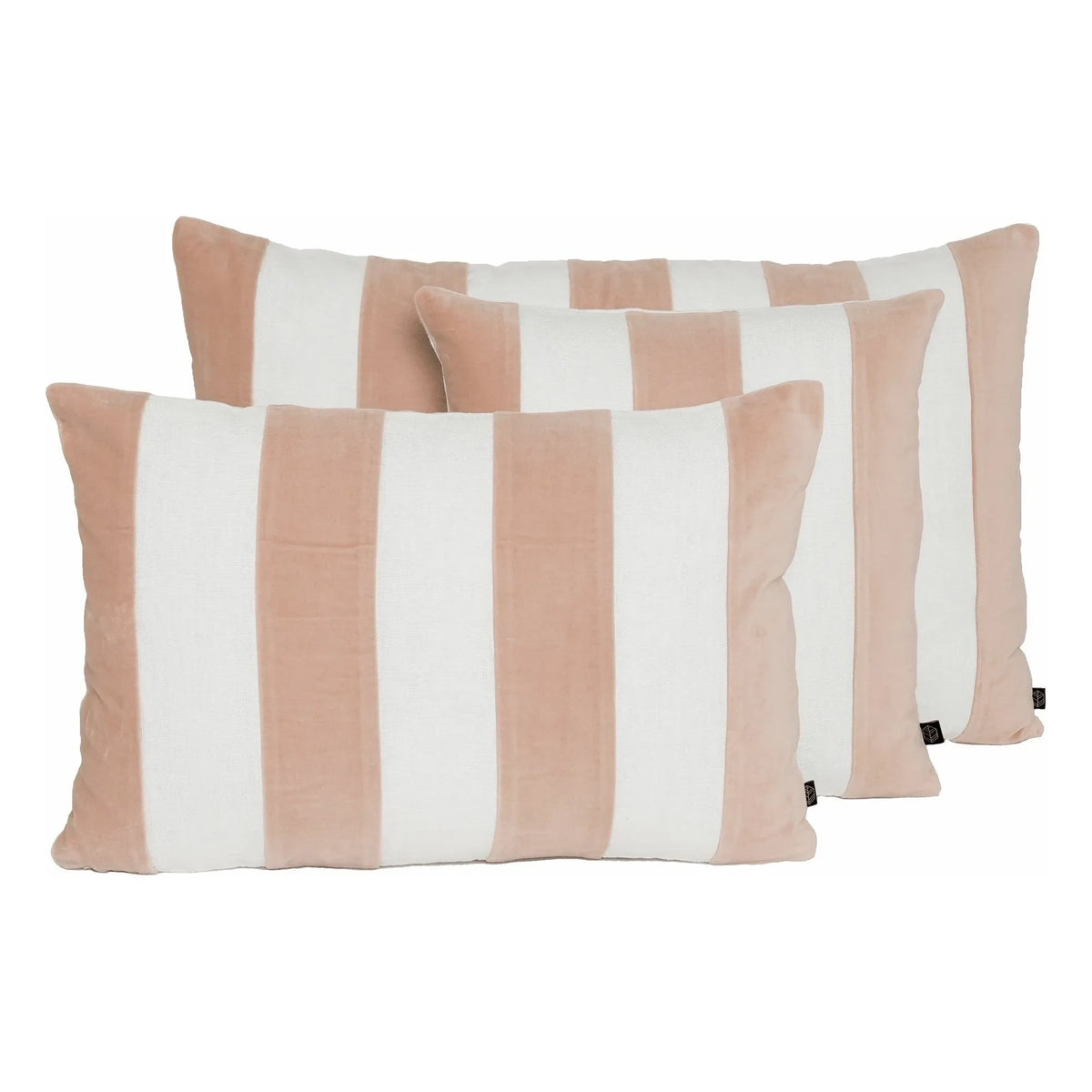 Haomy - Perth Linen and Velvet Pillowcase | Powder Pink