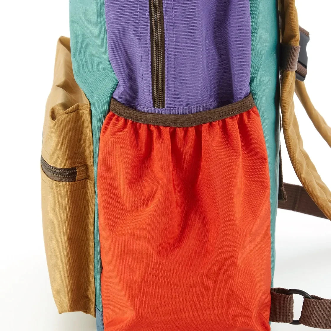 Ocean&Ground - Multi-Colored Block Backpack | Emerald Green