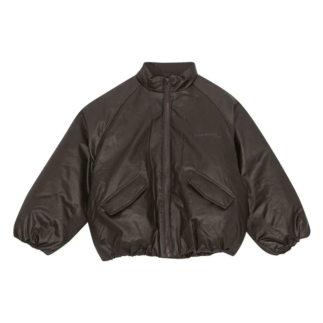 brunobruno nation - Yuri Organic Cotton Quilted Down Coat | Brown