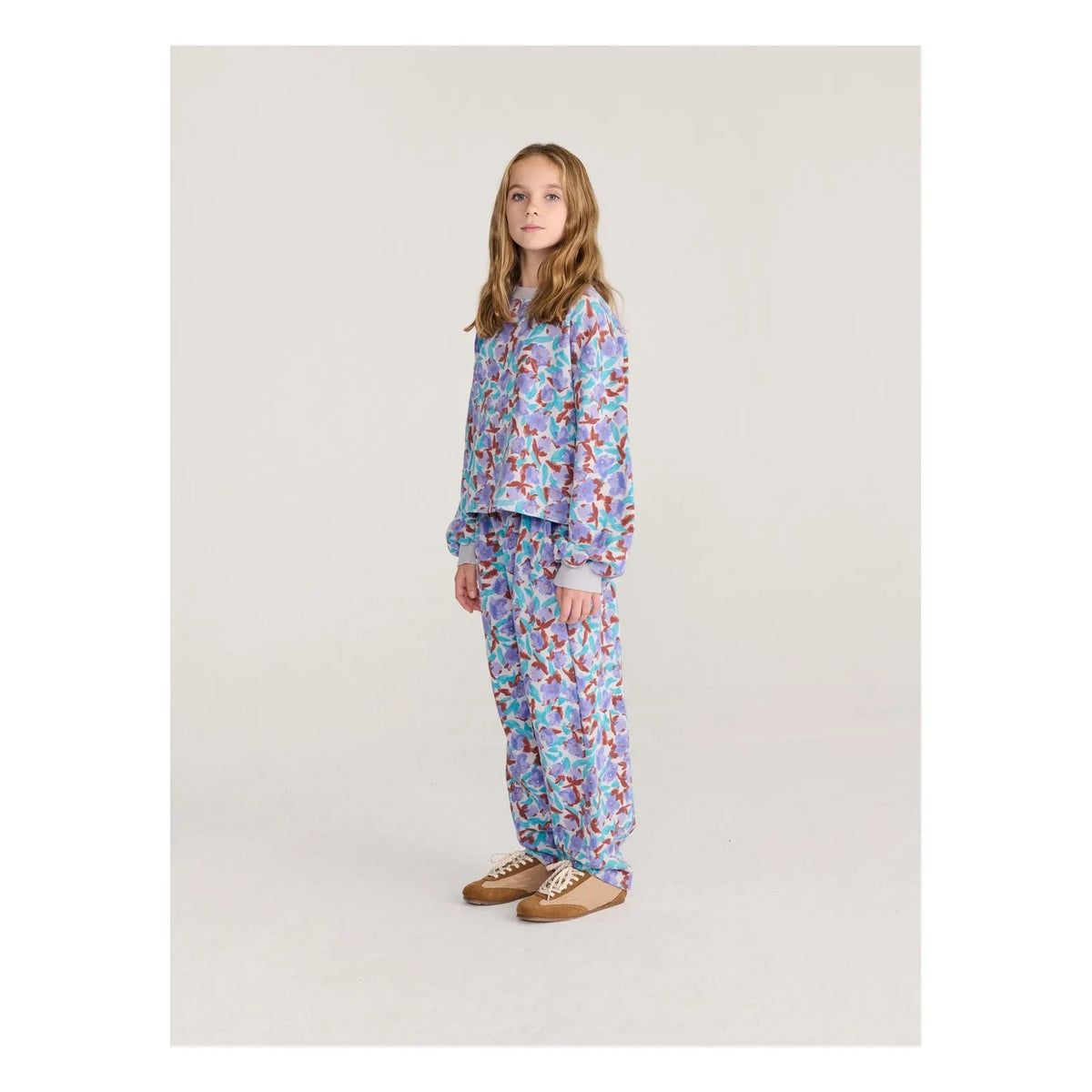 Bobo Choses - Organic Cotton Floral Pattern Jogger | Lavender