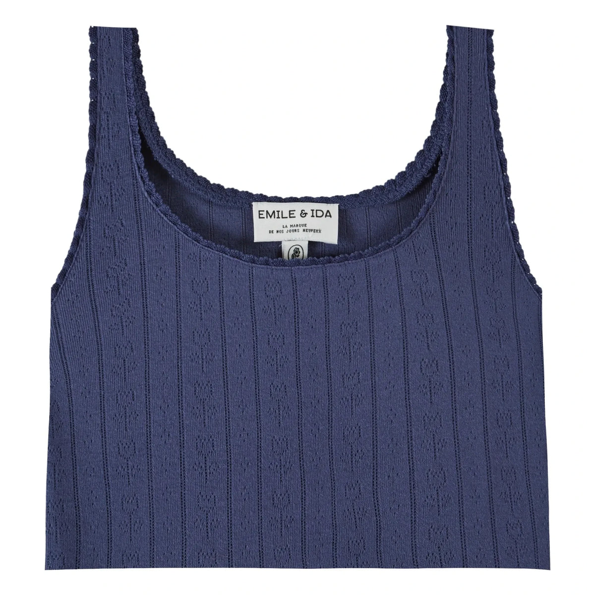 Emile et Ida - Modal Cotton Tank Top | Navy Blue