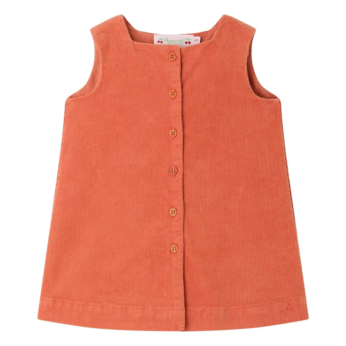 Bonpoint - Jacquine Velvet Organic Cotton Dress | Apricot