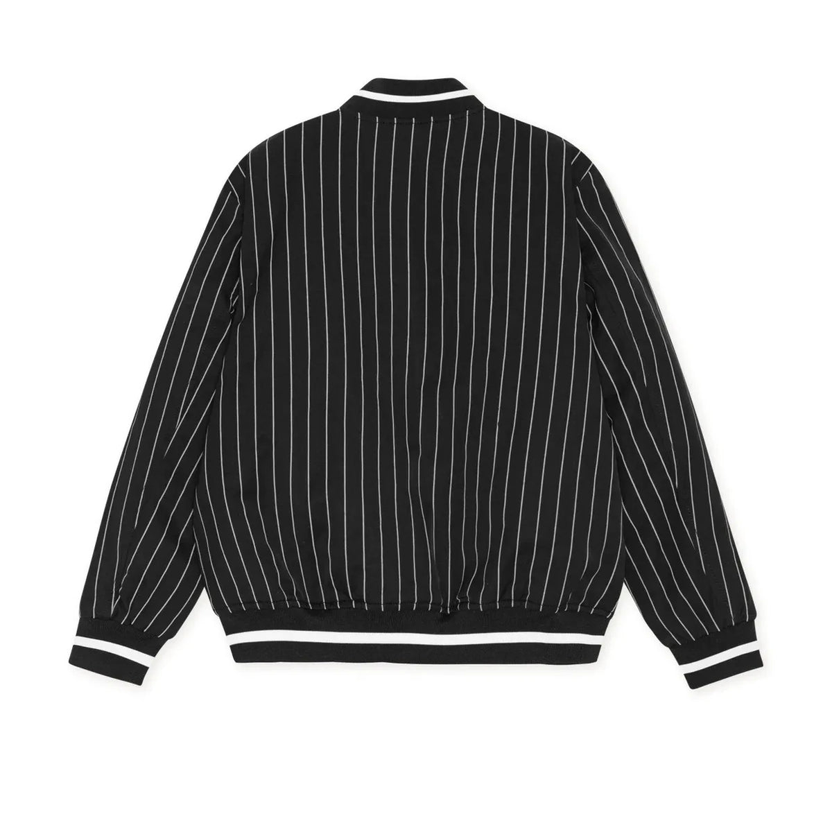 Les Deux - Les Deux Striped Varsity Jacket, Organic Cotton | Black