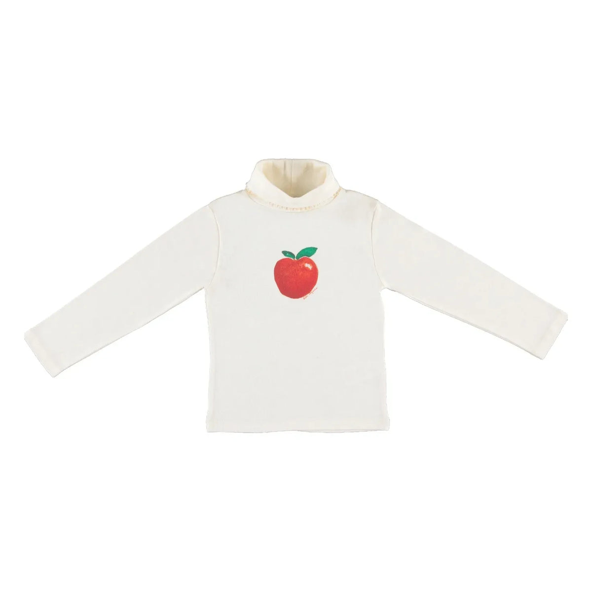 Bebe Organic - Organic Cotton Apple Turtleneck | Ecru