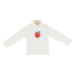 Bebe Organic - Organic Cotton Apple Turtleneck | Ecru