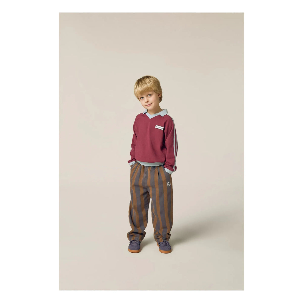 The Campamento - Campemento Contrast Polo | Burgundy