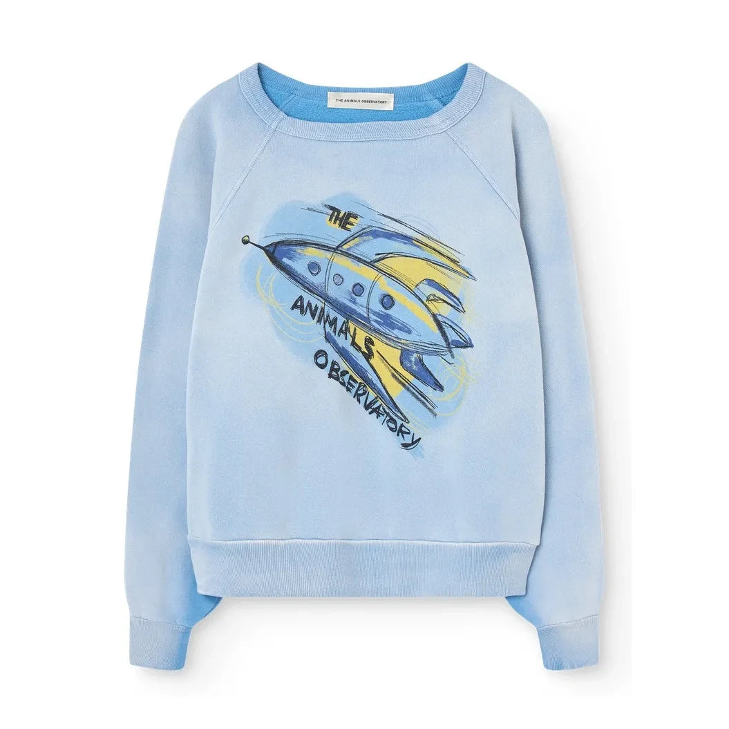The Animals Observatory - Shark Rocket sweatshirt | Light blue