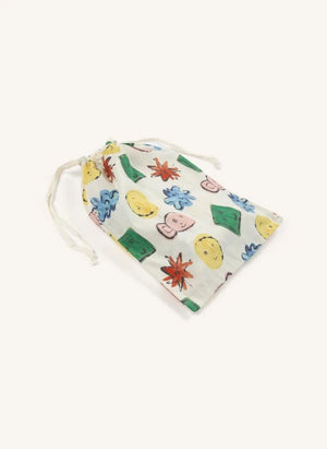 Bobo Choses - Organic Cotton Embroidered Shirt and Pants Set | Ecru