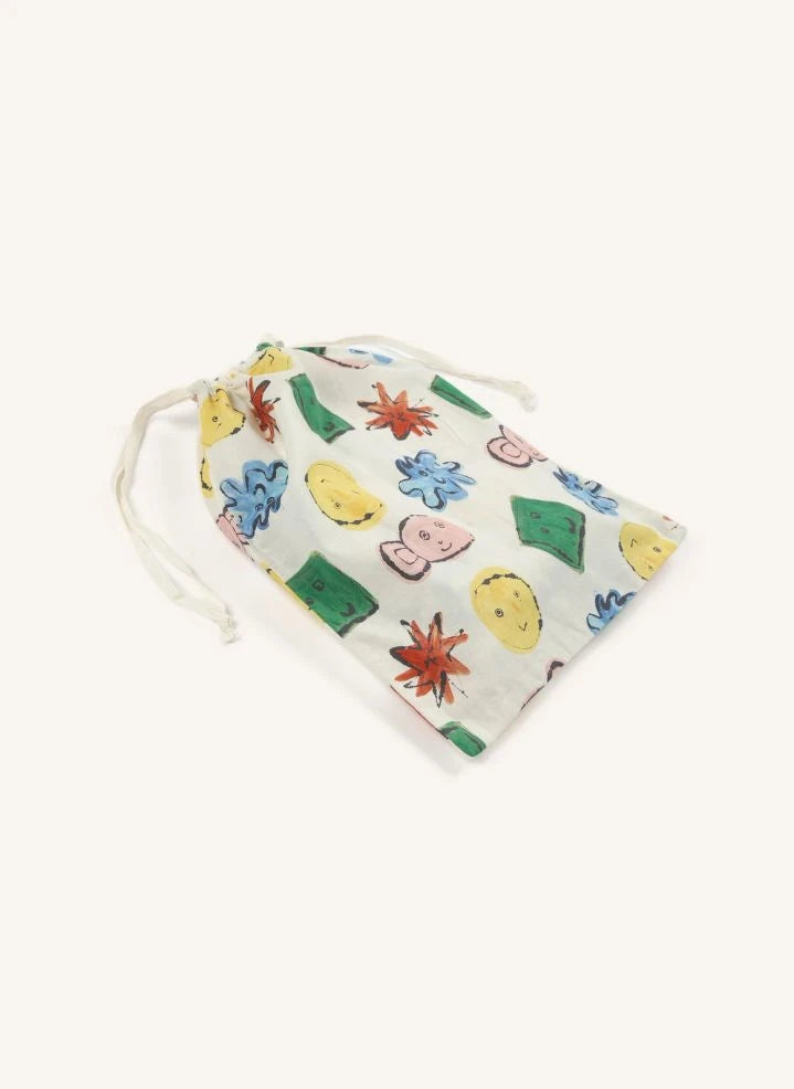 Bobo Choses - Organic Cotton Embroidered Shirt and Pants Set | Ecru