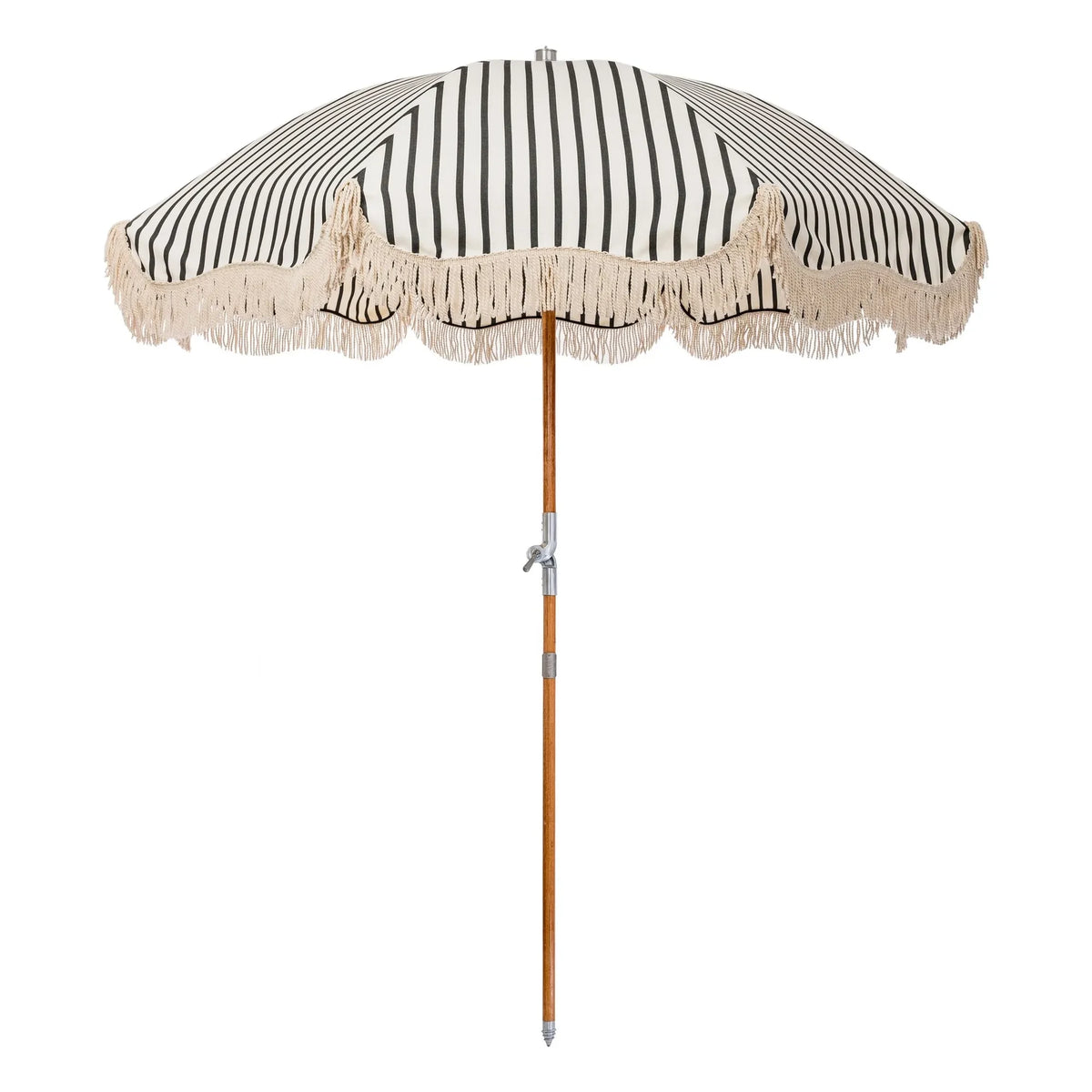 Business & Pleasure Co. - Premium Fringed Sun Umbrella | Black