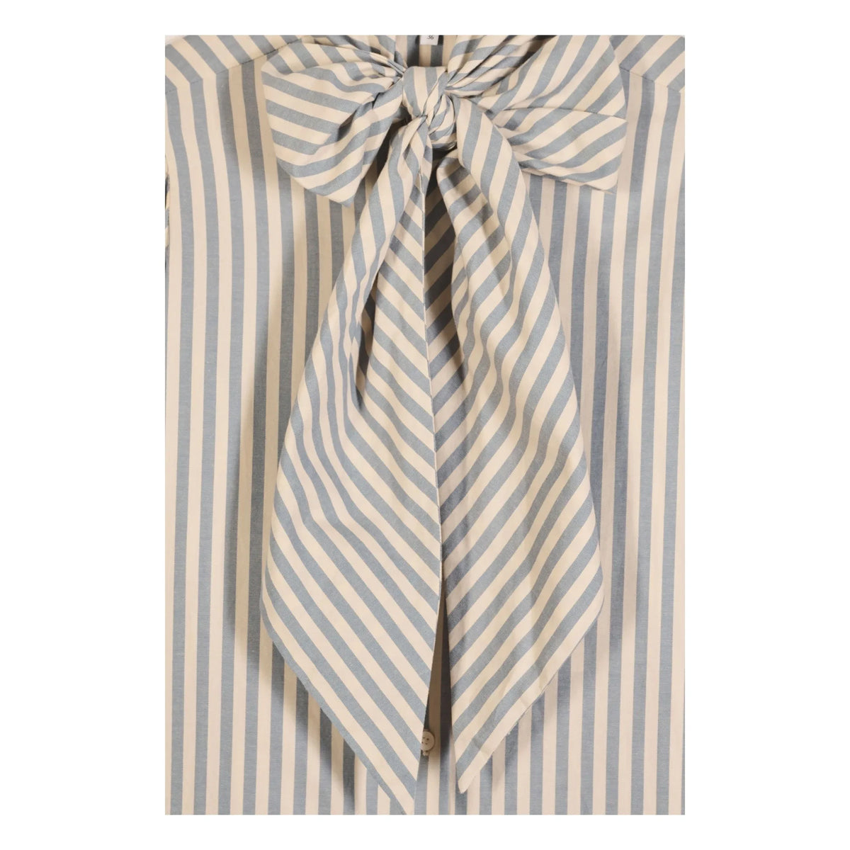Maria de la Orden - Fairytale Striped Cotton Blouse | Blue