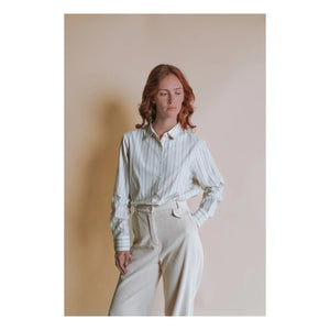 Emile et Ida - Striped shirt Evelyne Khadi | Cream