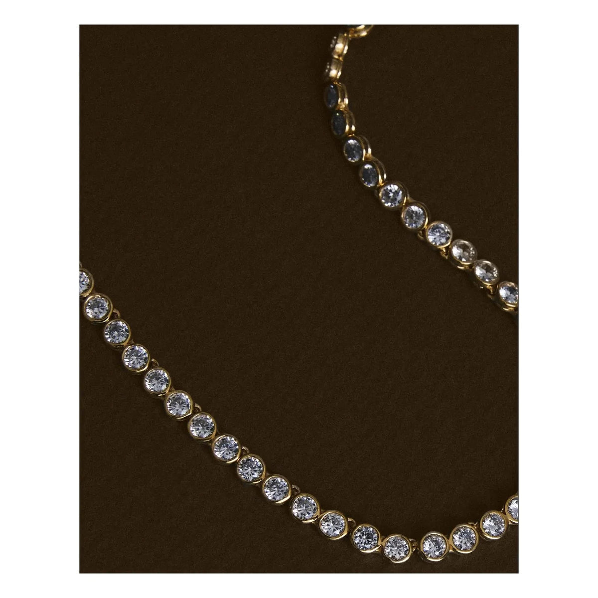 Daphine - Chris Tennis Necklace | Gold