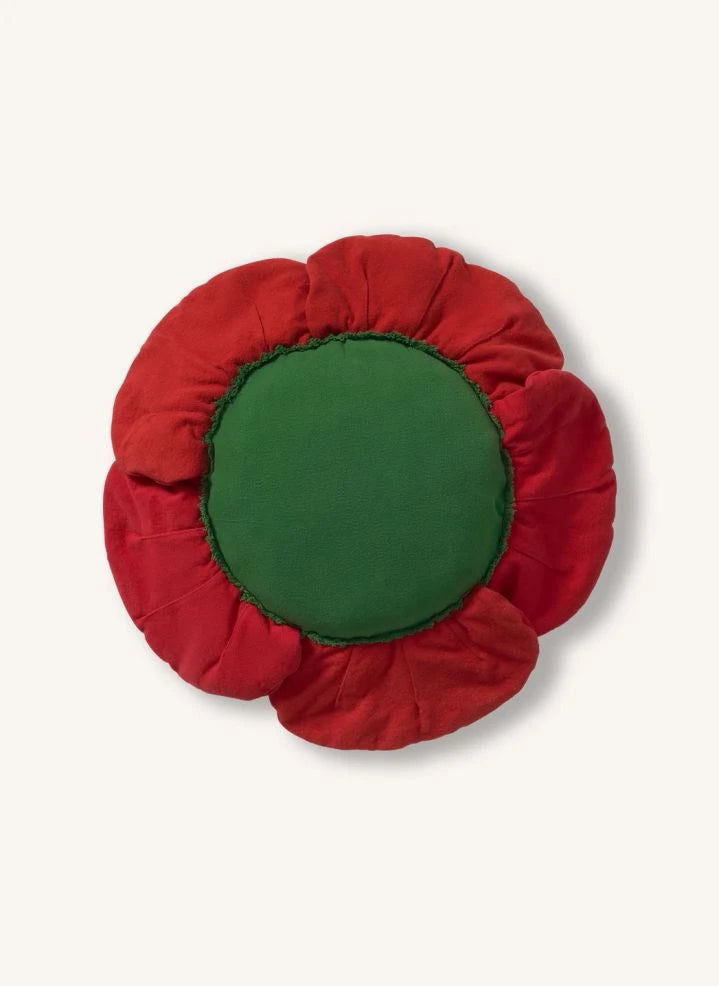 Lorena Canals - Red Poppy Floor Cushion