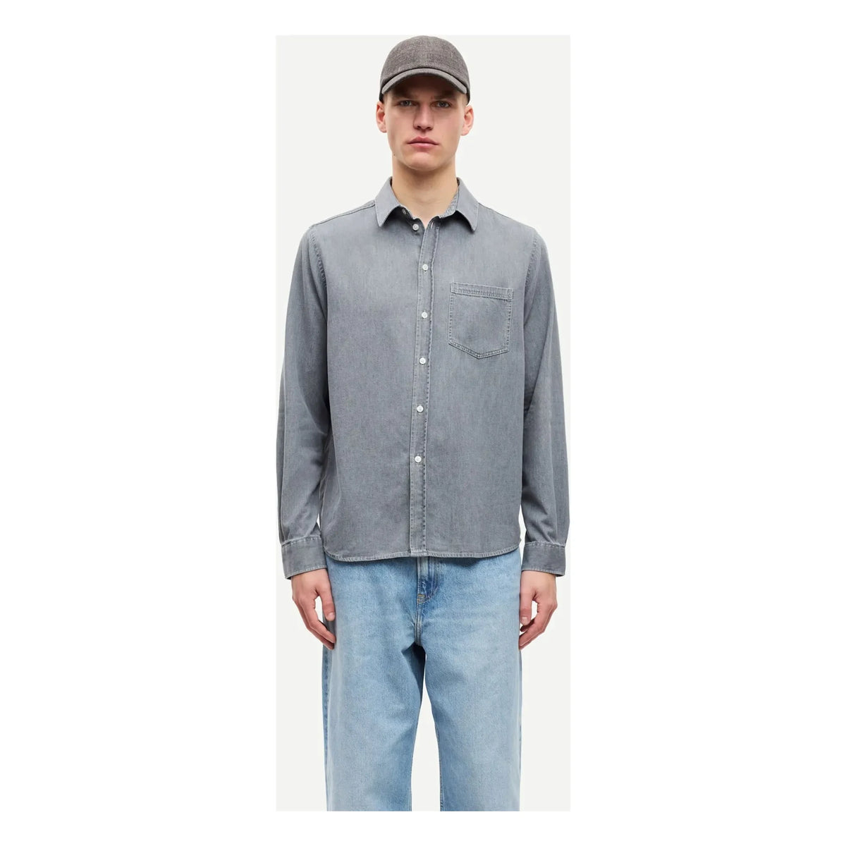 Samsoe Samsoe - Saryan P 15248 Organic Cotton Shirt | Light Blue