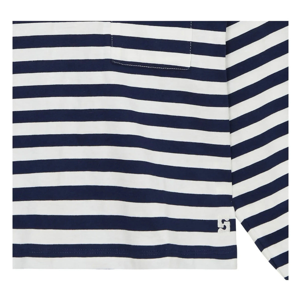 Smallable Kid - Striped Bloomy Sweat | Navy Black
