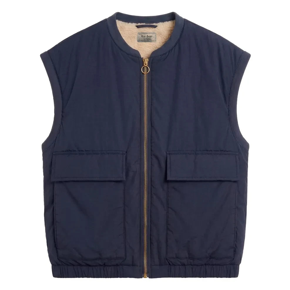 By Bar - Gio Sleeveless Jacket | Navy