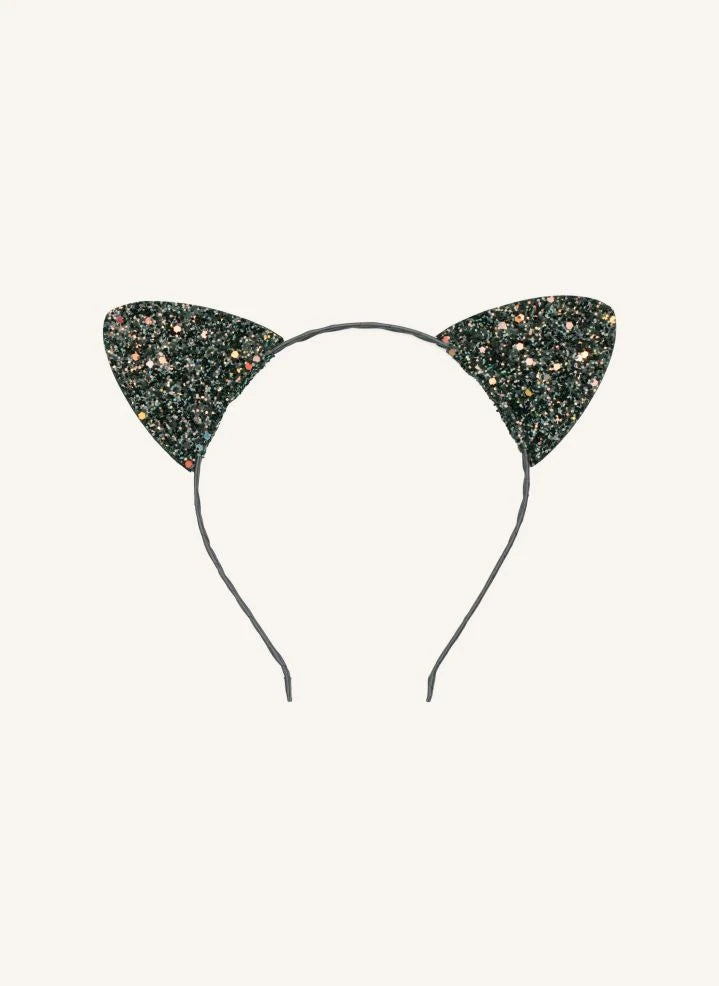 Mimi & Lula - Sparkly Cat Ear Tiara | Black