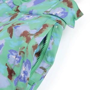 Bobo Choses - Flowery Recycled Fiber Ski Pants | Turquoise