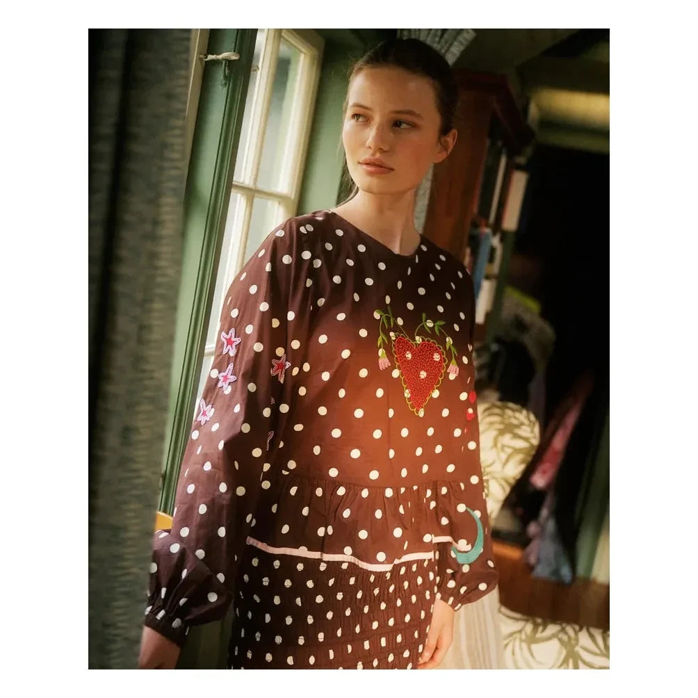 SISSEL EDELBO - Diana organic cotton blouse | Brown