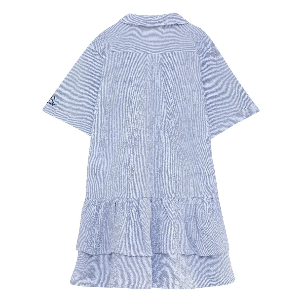 True Artist - N°16 Striped Seersucker Dress | Blue