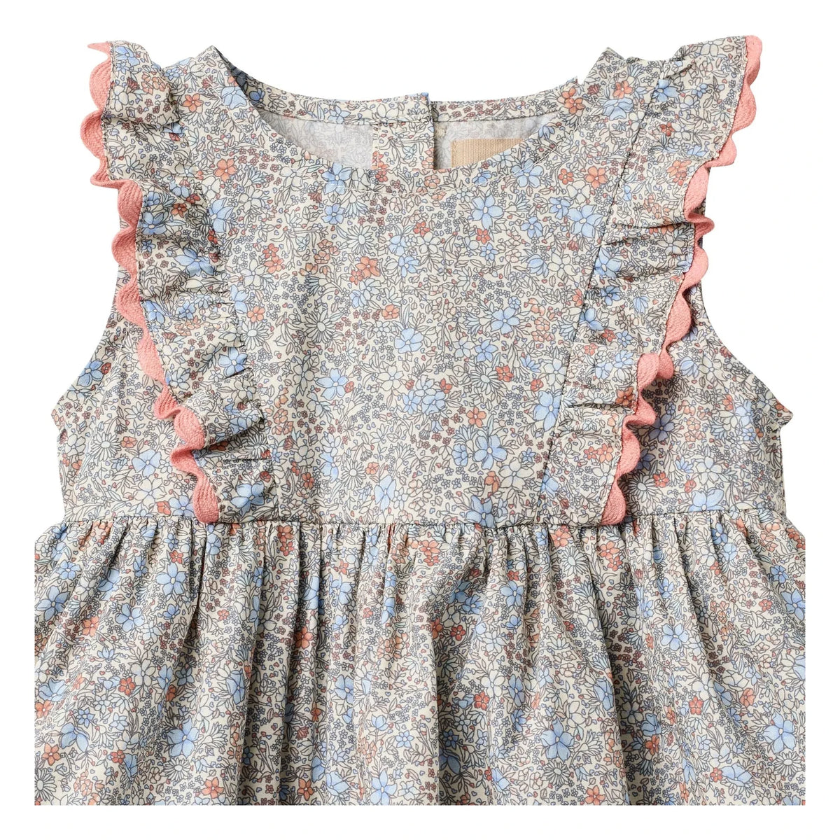 Wheat - Printed Biyeli Safia Dress | Light Blue