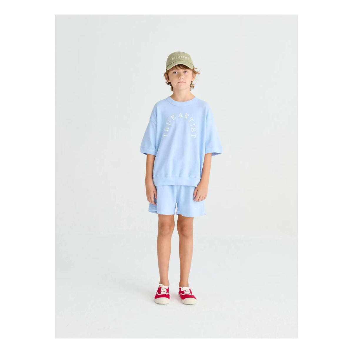 True Artist - Short Sleeve Sweatshirt No.12 Organic Cotton | Light Blue