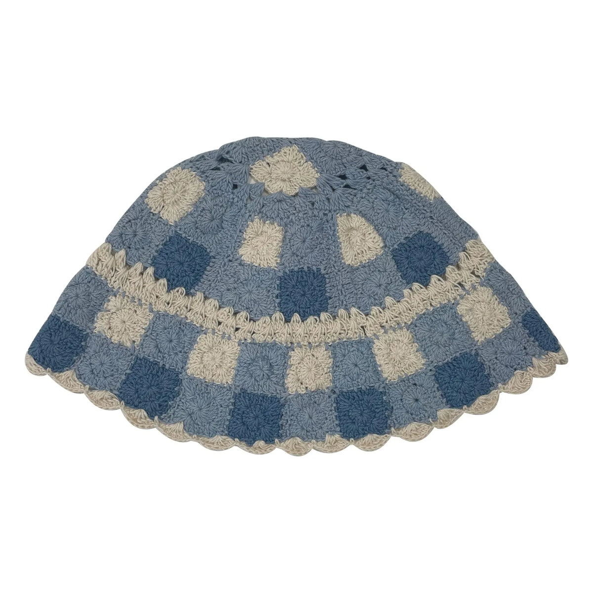 Emile et Ida - Vichy Crochet Hat | Blue