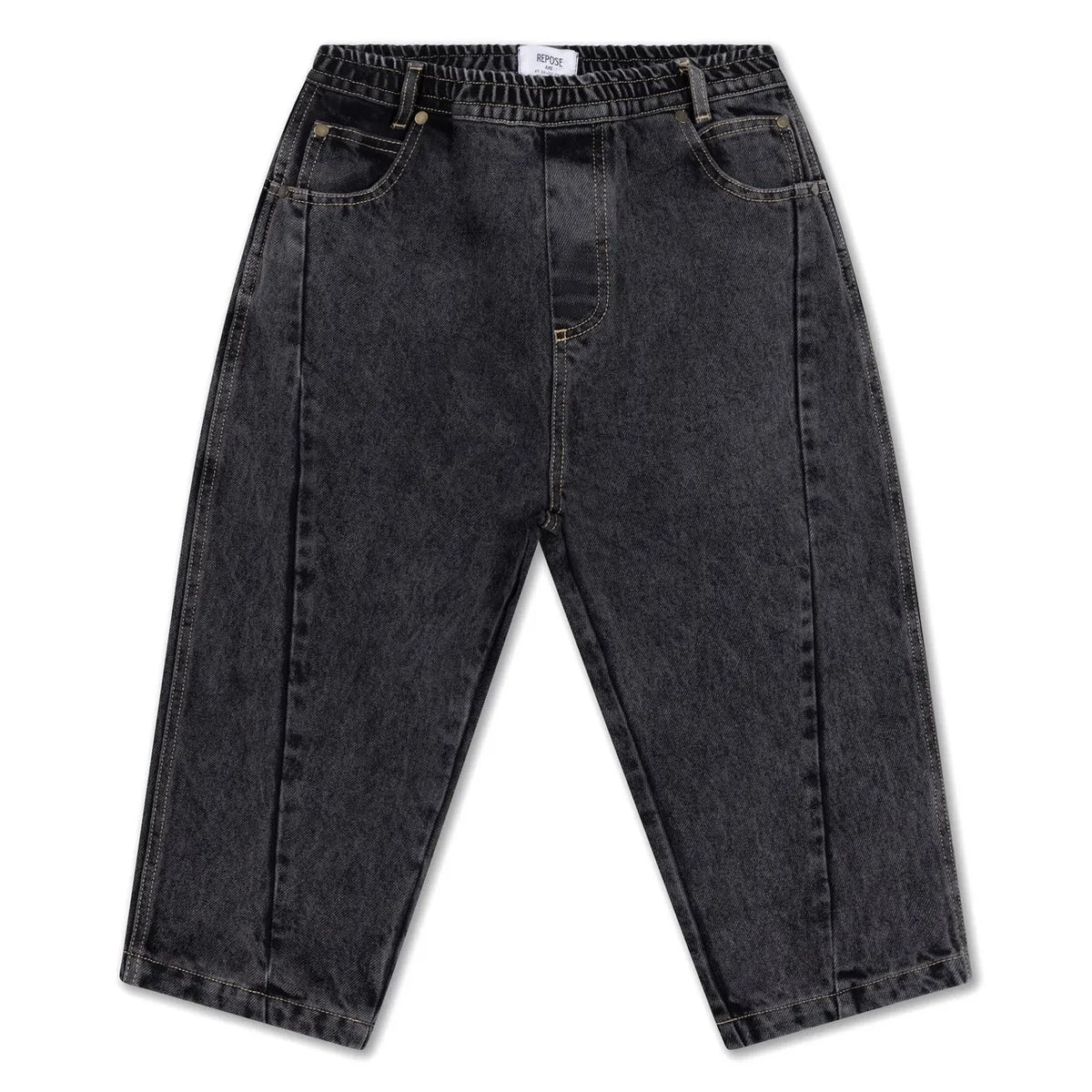 Repose AMS - Organic Cotton Wide Leg Jeans | Charcoal Gray