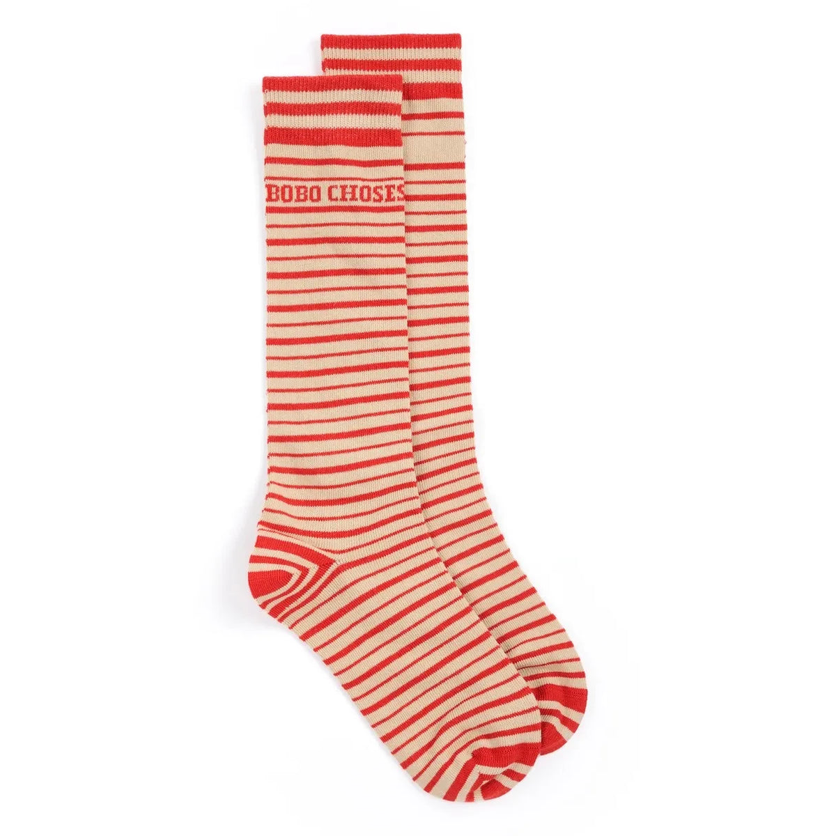 Bobo Choses - Striped Organic Cotton Socks | Red