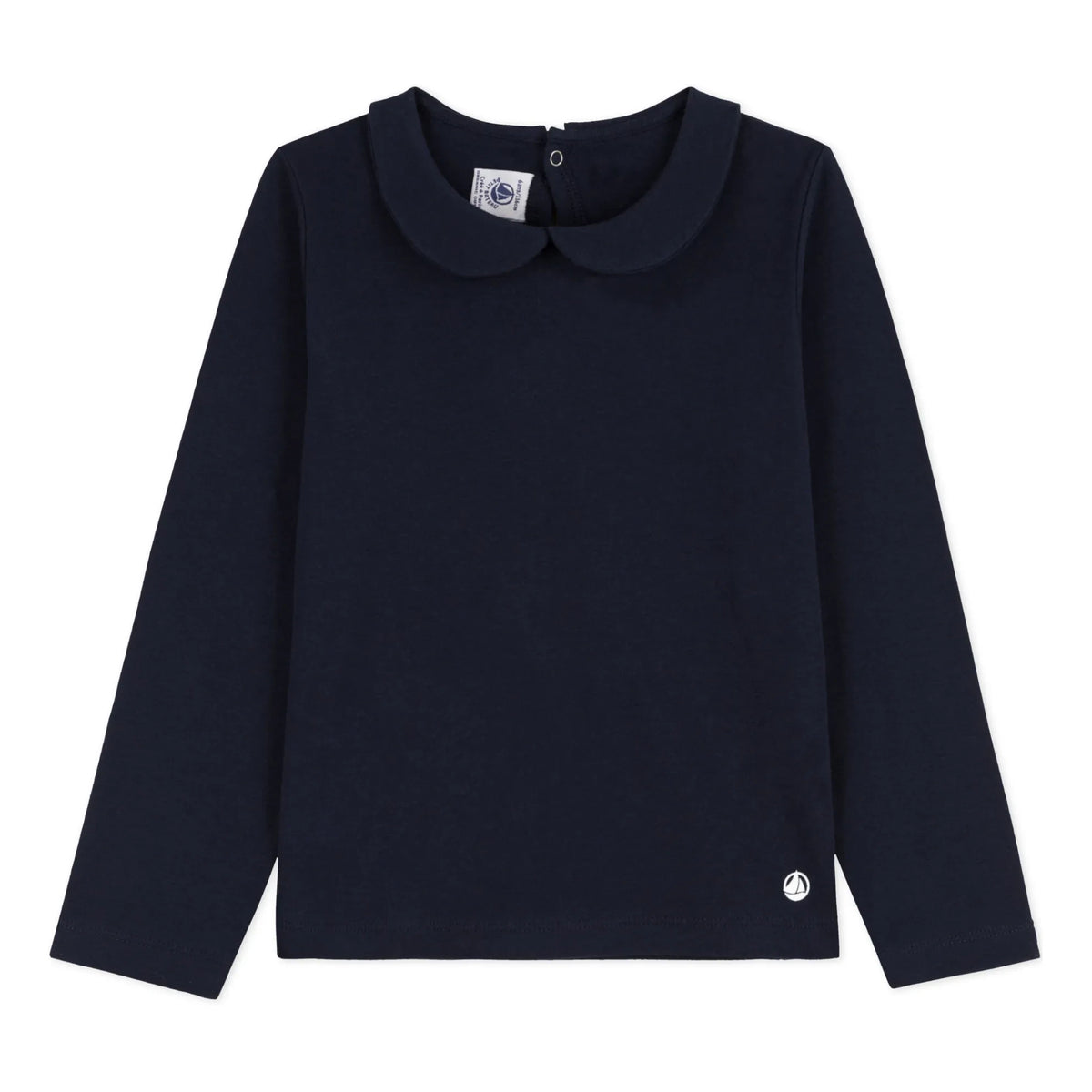 Petit Bateau - Coving Peter Pan Collar T-Shirt | Navy
