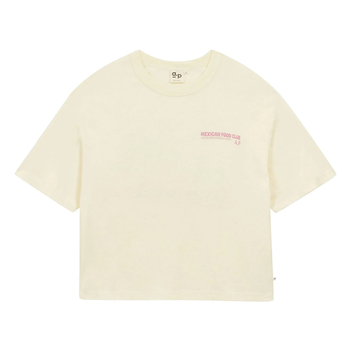 a.p - Mexican Cuisine Organic Cotton T-Shirt | Ivory