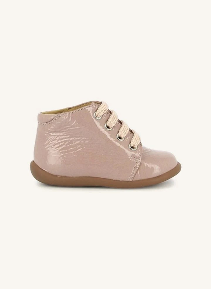 Pom d'Api - Stand-Up Patent Leather Sneaker | Pink