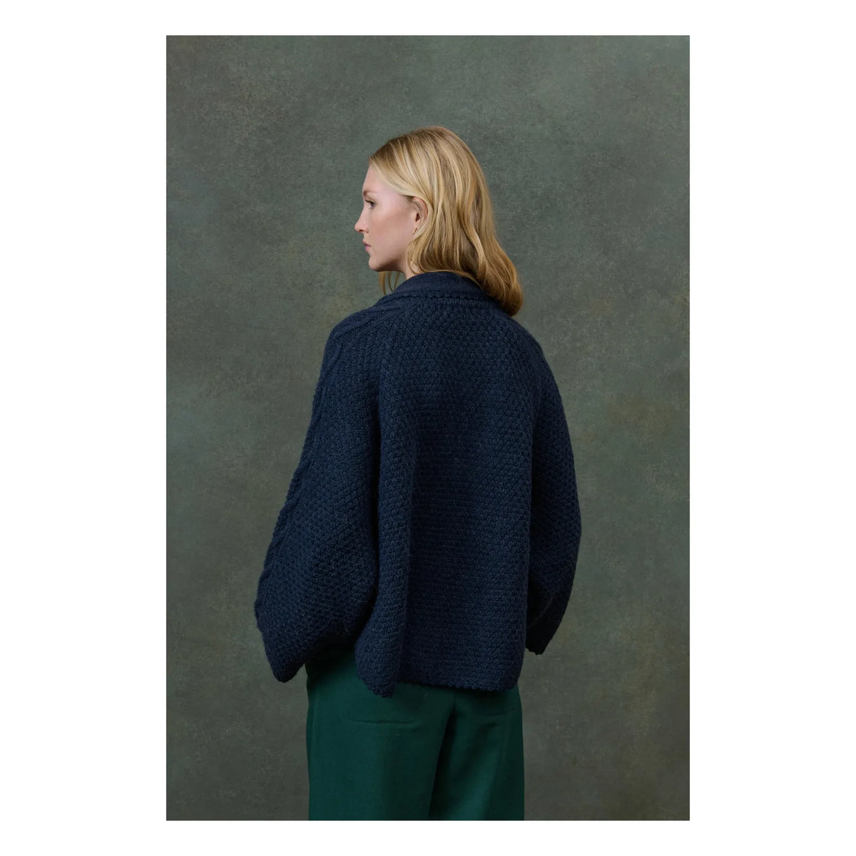 Louise Misha - Khellane Knit Cloak - Women's Collection | Navy