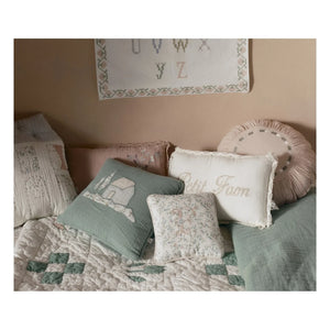 Editions Aimable - Maison Hector pillow | Dark Green Gauze