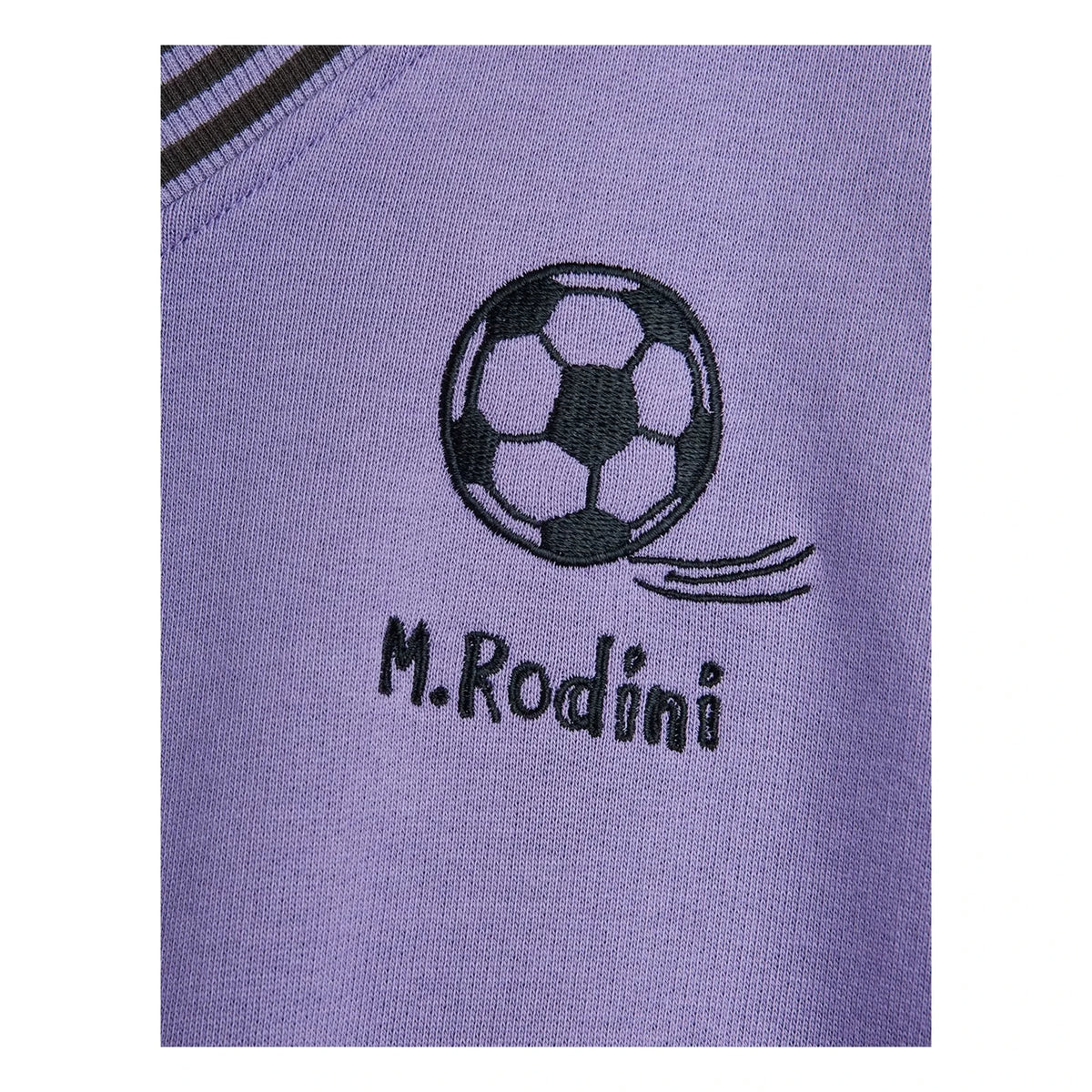 Mini Rodini - Organic Cotton Football Sweatshirt | Purple