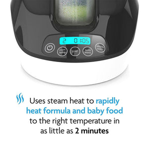 Baby Brezza Bottle + Breastmilk Warmer - Black & White-Bottle Warmers-Black & White- | Natural Baby Shower