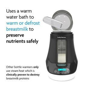 Baby Brezza Bottle + Breastmilk Warmer - Black & White-Bottle Warmers-Black & White- | Natural Baby Shower