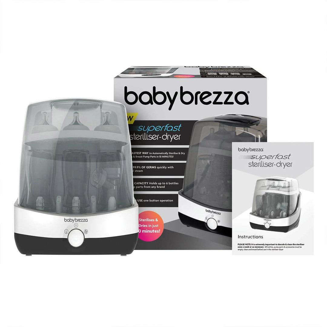Baby Brezza Superfast Steriliser Dryer - Black & White-Sterilisers-Black & White- | Natural Baby Shower