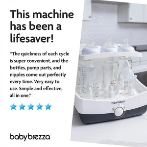 Baby Brezza Superfast Steriliser Dryer - Black & White-Sterilisers-Black & White- | Natural Baby Shower