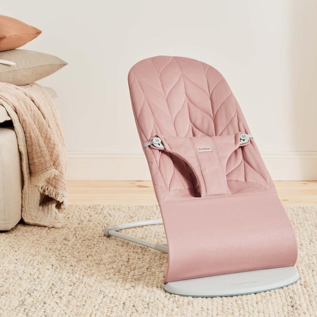 BabyBjörn Bliss Woven Petal Quilt Baby Bouncer - Dusty Pink-Baby Bouncers-Dusty Pink- | Natural Baby Shower