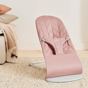 BabyBjörn Bliss Woven Petal Quilt Baby Bouncer - Dusty Pink-Baby Bouncers-Dusty Pink- | Natural Baby Shower
