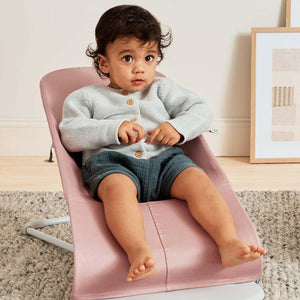 BabyBjörn Bliss Woven Petal Quilt Baby Bouncer - Dusty Pink-Baby Bouncers-Dusty Pink- | Natural Baby Shower
